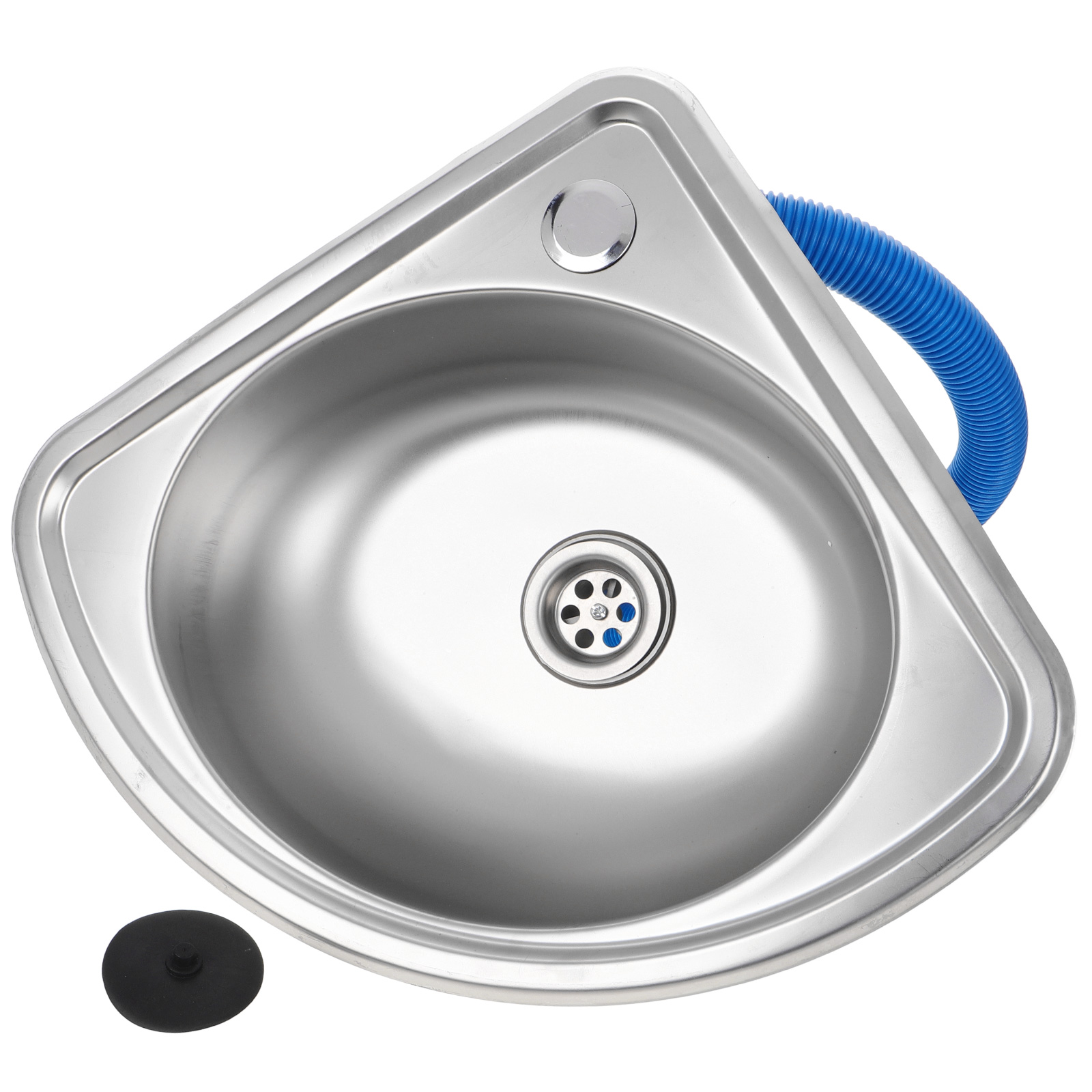 RV Kitchen Sink Stainless Bathroom Basins Camper Vegetable Corner Motorhome Bar Steel Small Single Bowl Drop Tub