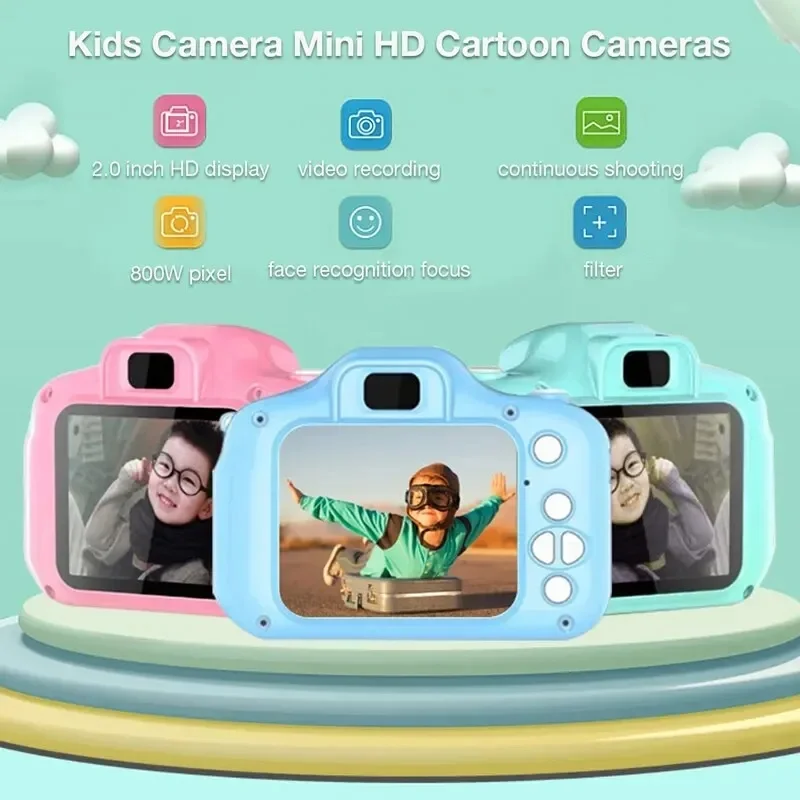 Mini cámara Digital X2 para niños, puede tomar fotos, vídeo HD, cámara pequeña, fotografía, regalo de cumpleaños, juguetes para niños