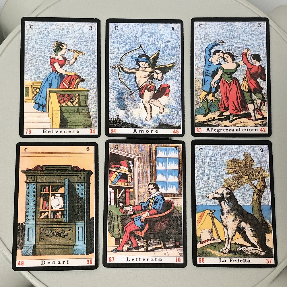 9 x 6 cm, 52 Stück, Oracle Sibyl-Karten, jeden Tag, Oracle-Deck