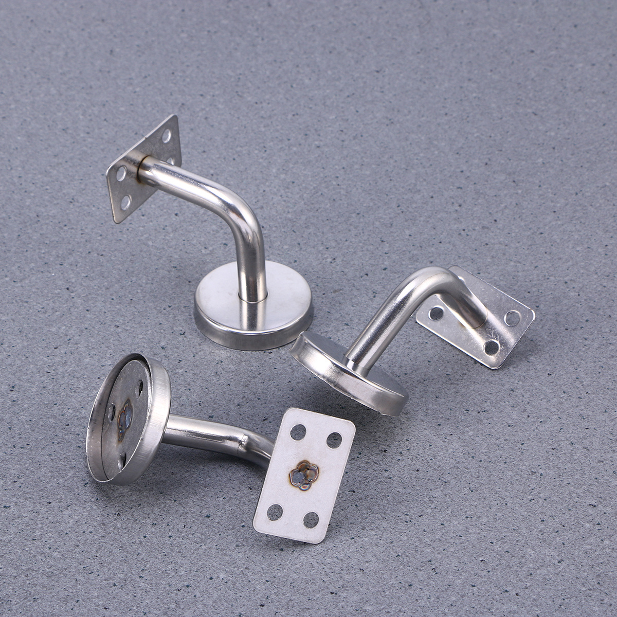 3 Stück Edelstahl-Handlaufhalterungen, einfach zu installierende Wandstützen für Treppenschiene, Bannister-Stütze, Handlaufhalterung