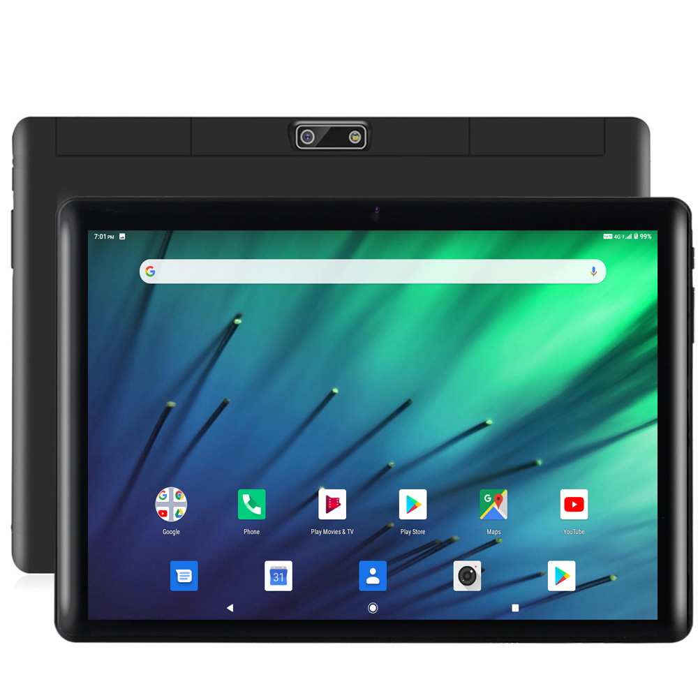 Versão global 10.1 Polegada octa core tablet pc 4gb ram 64gb rom google play câmeras duplas dupla sim chamada telefônica bluetooth wifi tablet
