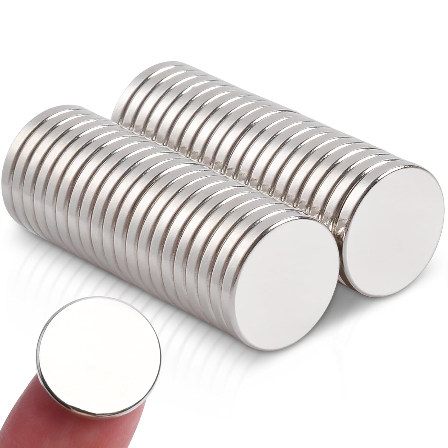 100 Uds Mini imanes fuertes 8 × 1mm pequeños imanes fuertes para pizarra blanca, Mini imanes redondos Extra fuertes para refrigerador DIY