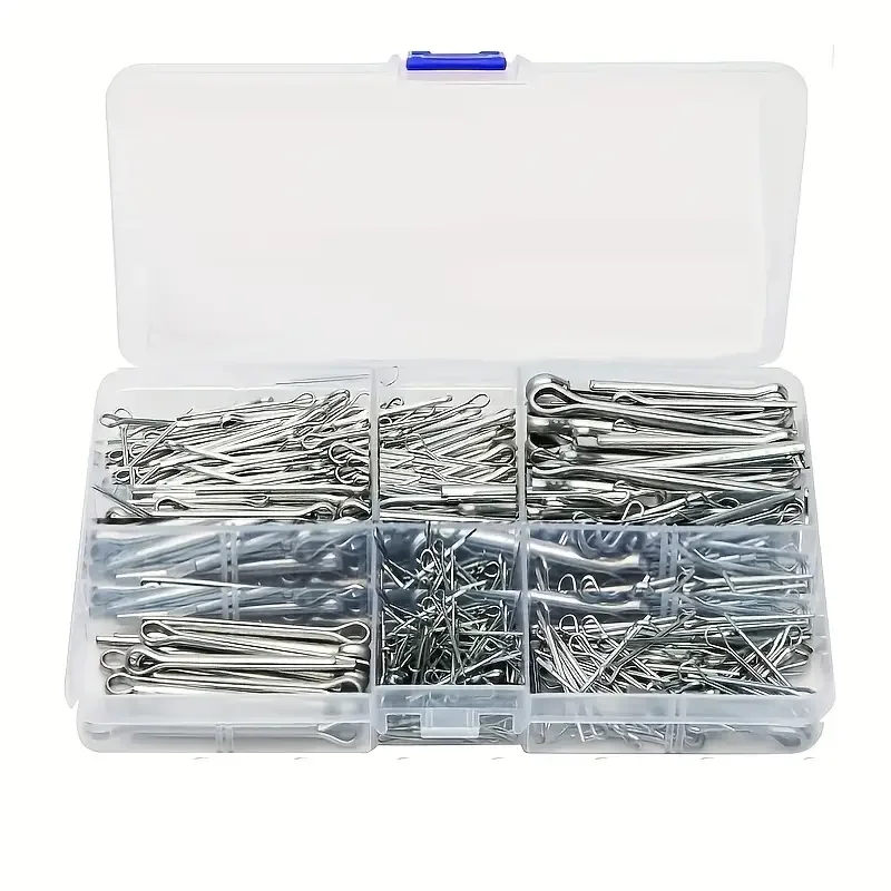 175 Stück Splitter Split Pins Splitter Befestigungen verschiedene Größen verzinkter Stahl Hard Case Link Split Splint Pin hohe Qualität