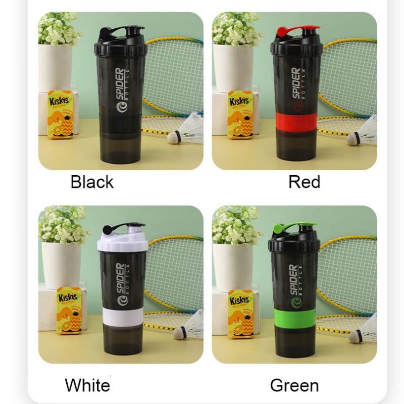 Creative Sports Shaker Cup Fitness Mixing Cup Fashion Trend Large Capacity Water Cup with Mixing Ball Convenient and Practical