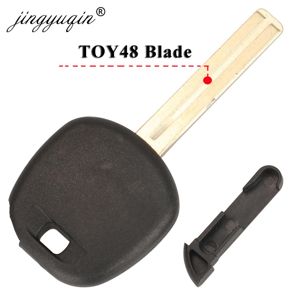 jingyuqin 10pcs/lot Replacement Key Case For Toyota Corolla Yaris Avensis Transponder Key Shell TOY48/TOY43 Blade No Chip