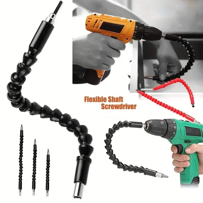 Punta per cacciavite per trapano elettrico Tubo flessibile universale multifunzionale per serpente Collegamento albero cardanico Collegamento asta di prolunga morbida