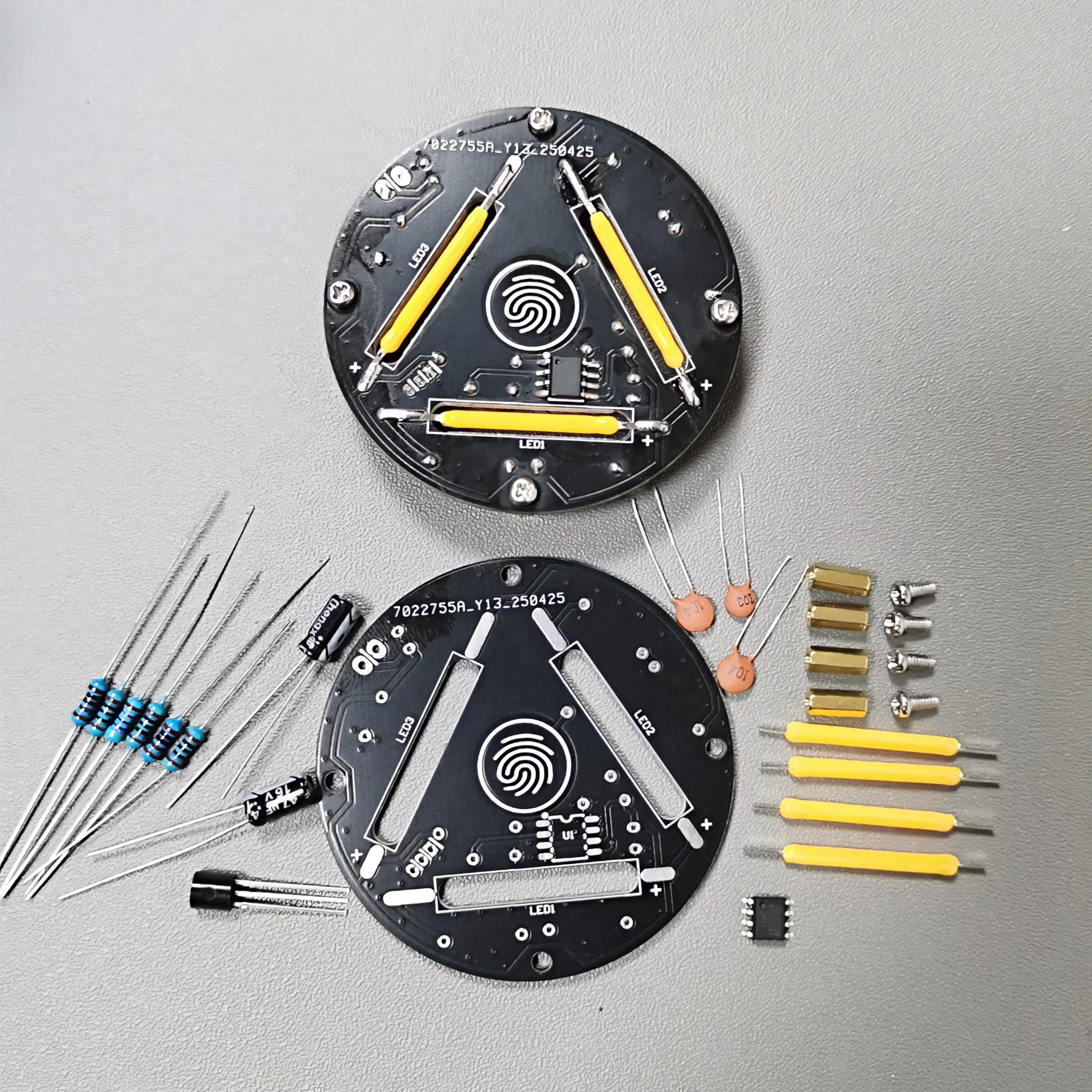 Kit de ingeniería electrónica DIY, Kit de atenuación continua táctil, práctica de habilidades de soldadura electrónica, regalo de vacaciones para aficionados DIY