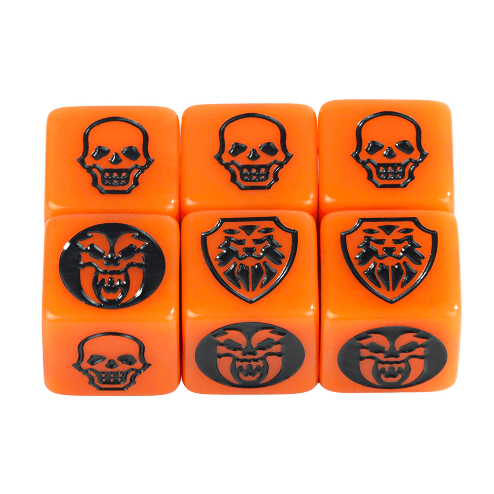 Game Dice 6pcs D6 Dice Transparent Marble Opaque Color for Board Game Table Game