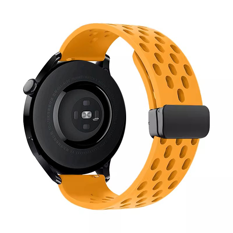 22mm/20mm Silicone Strap For Samsung Galaxy Watch 4/5/6 40mm 44mm Bracelet For HUAWEI GT2 GT3 Pro Magnetic Buckle Watchband