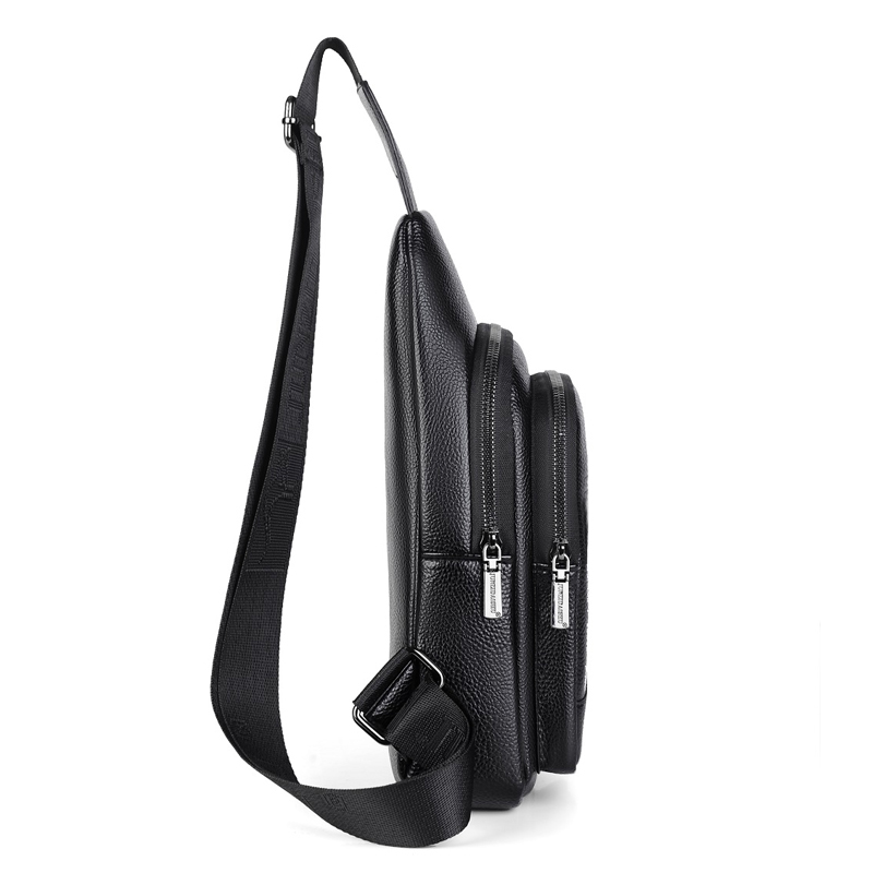 Kagaroo Luxe Merk Borsttas Heren Crossbody Tas Lederen Borsttas Reizen Sling Bag Zwart Bruin Messenger Schoudertas Mannelijk