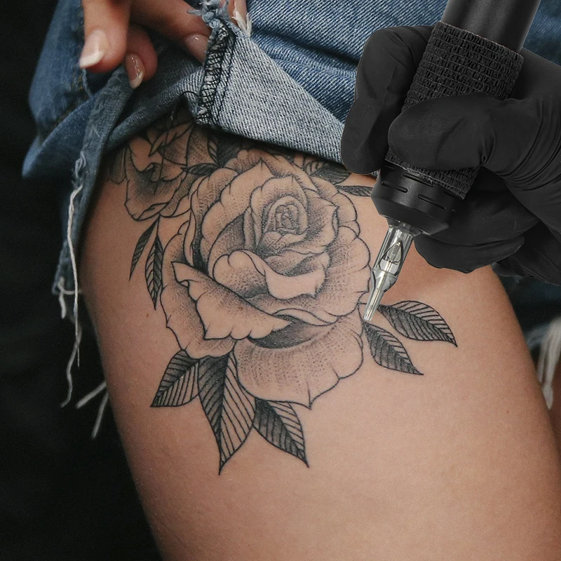 Envolturas coloridas para cubrir el vendaje de agarre del tatuaje, cintas no tejidas, impermeables, autoadhesivas, protección para los dedos, accesorios para tatuajes