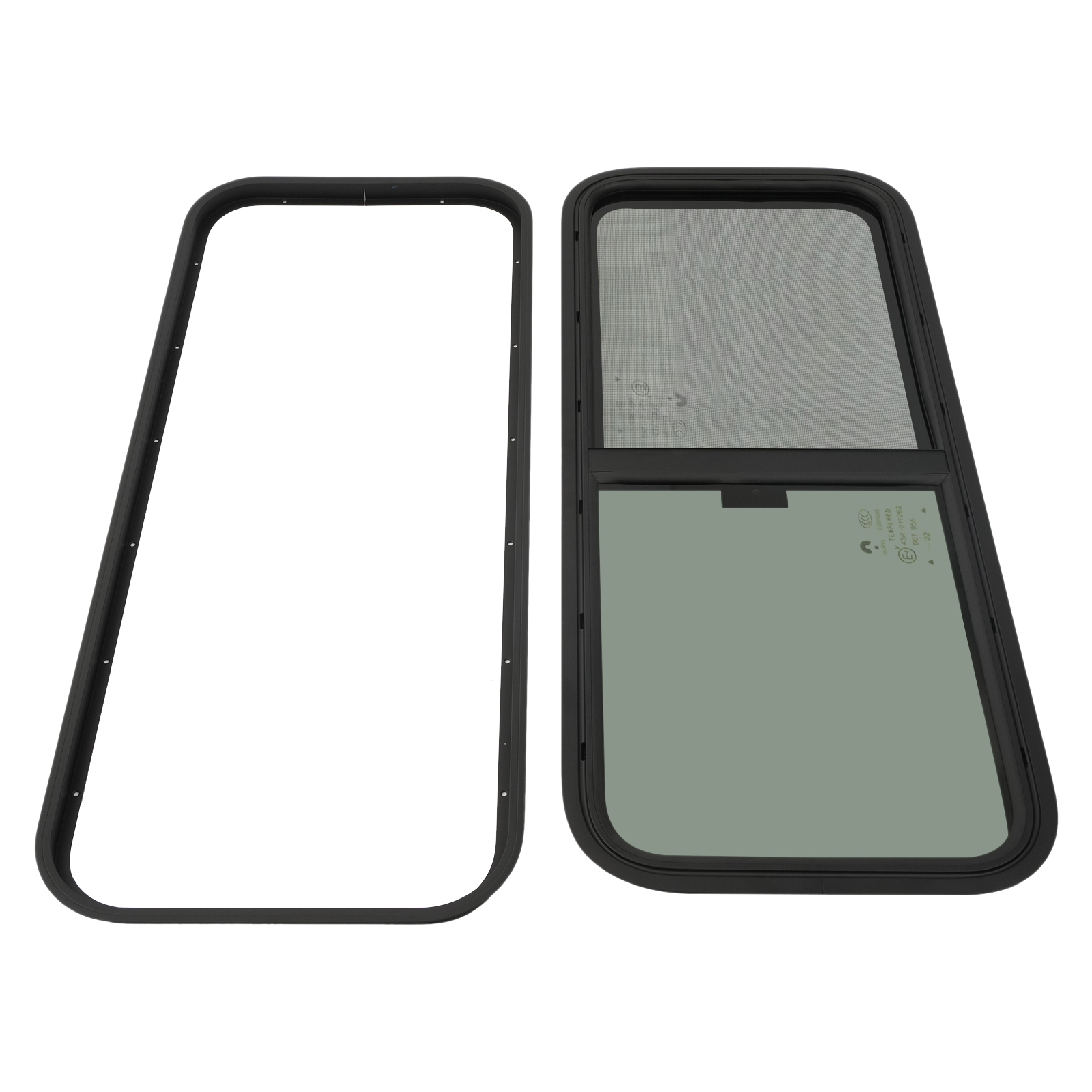 Caravan zijruit RV camper schuifraam 1000 x 400 mm voor universele campers