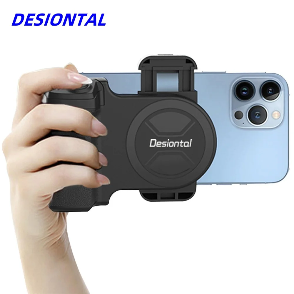 Empuñadura de cámara para teléfono inteligente, obturador Universal con Bluetooth, estabilizador de Selfie, accesorios de fotografía de disparo Horizontal Vertical