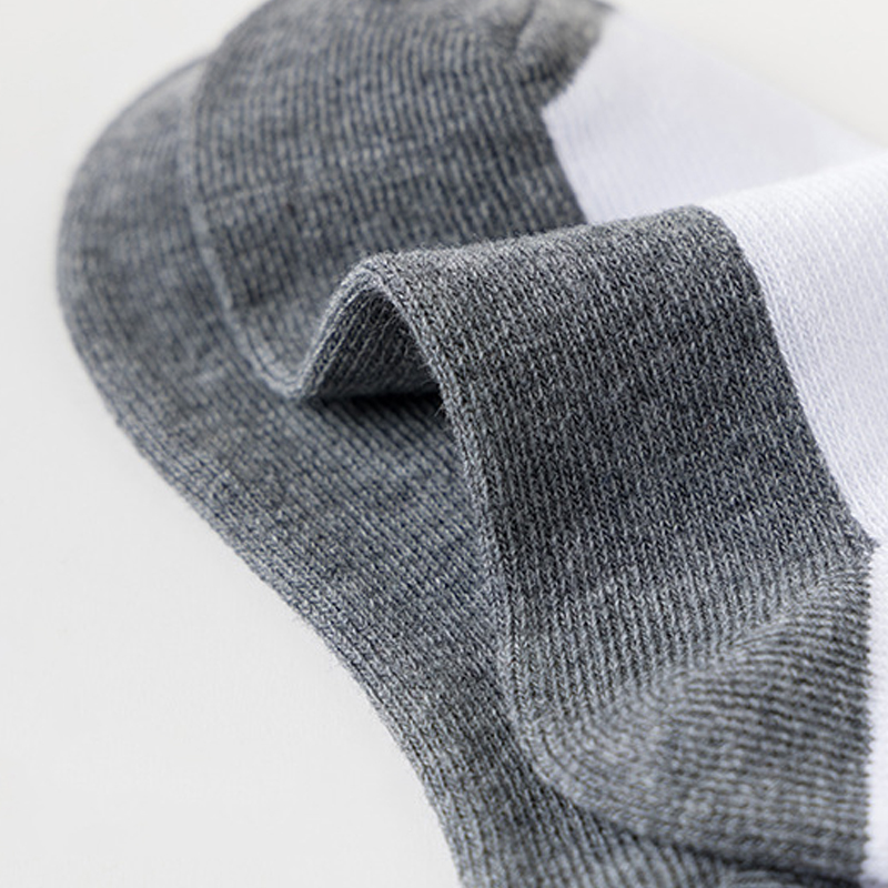 12 pares de calcetines cortos básicos para niños - diseño blanco y gris, transpirables - adecuados para la temporada de regreso a la escuela de niños y niñas