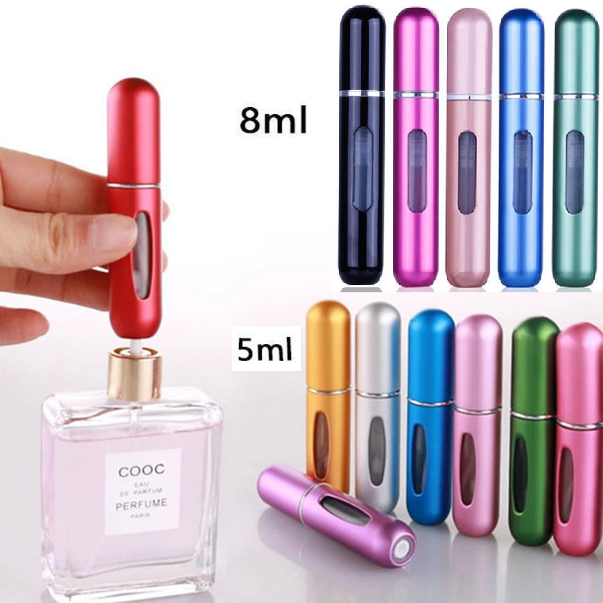 8/5ml butelka do napełniania perfum przenośny Mini słoik z rozpylaczem do wielokrotnego napełniania pompa zapachowa puste pojemniki kosmetyczne Atomizer do narzędzia podróżnego Hot