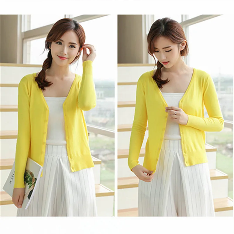 Suéter de punto cárdigan chaqueta con botones 2023 primavera otoño cuello en V suelto talla grande manga larga Casual Tops para mujer suéter 4XL