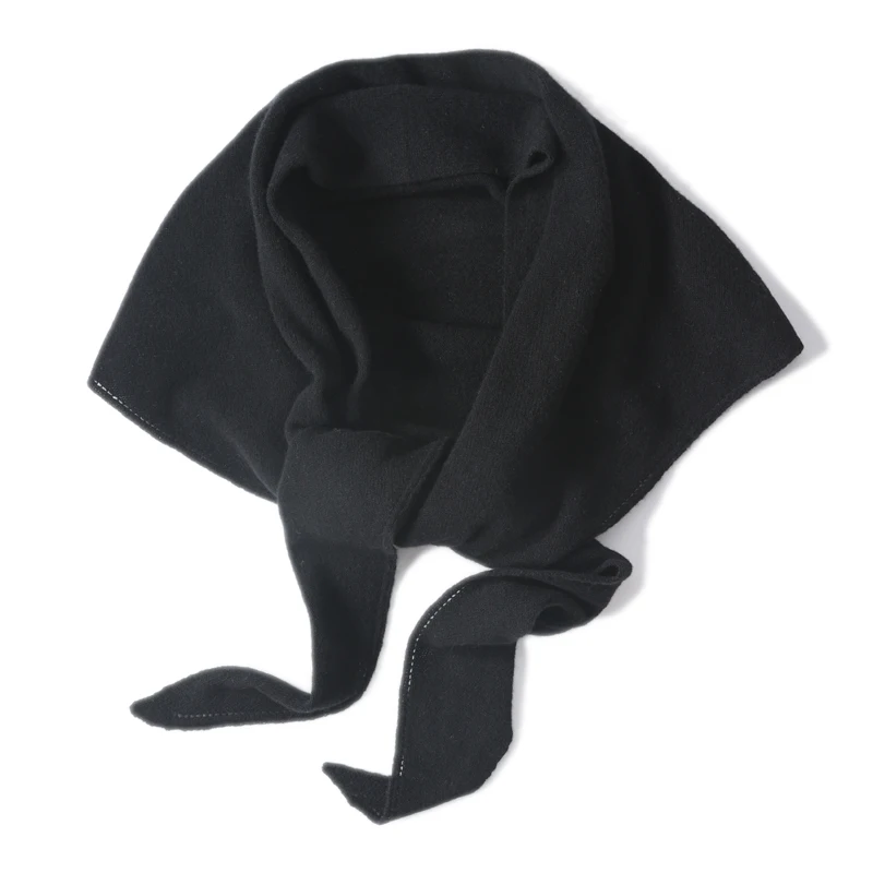 100% lã de malha grande triângulo xales cachecol feminino outono inverno macio quente elegante capa poncho multi-funcional pashmina