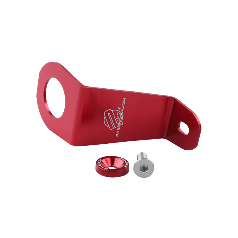 レーシングアルミラジエーターステーブラケットボルトキットユニバーサルフィット 92-95 ホンダシビック EG ロゴ付き