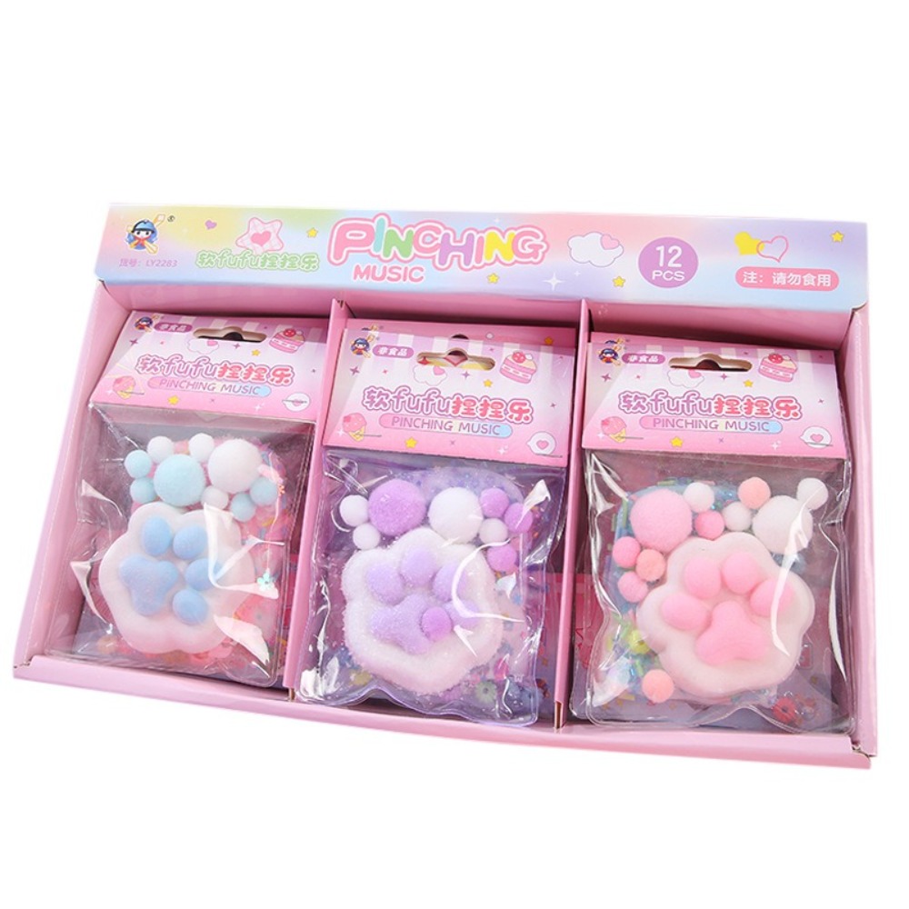 Cute Cat Claw Cat Paw Squishy Toys Decompressing Sticky Texture Cat Claw Squeezing Toy Kids Toys Slow Rebound Stress Relief Toy