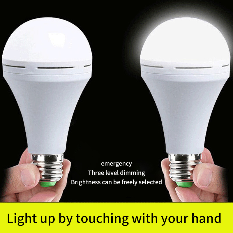 New Outdoor Camping LED Emergency Light Operated White Light Bulb Battery Light Rechargeable Stay Lights Up When Power Failure