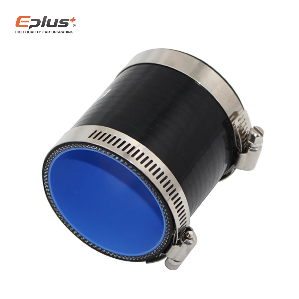 EPLUS Universal-Silikonschlauch, gerade, großer bis kleiner Anschluss, Auto-Ladeluftkühler, Turbo-Ansaugrohr-Kupplung, Schwarz, verschiedene Größen