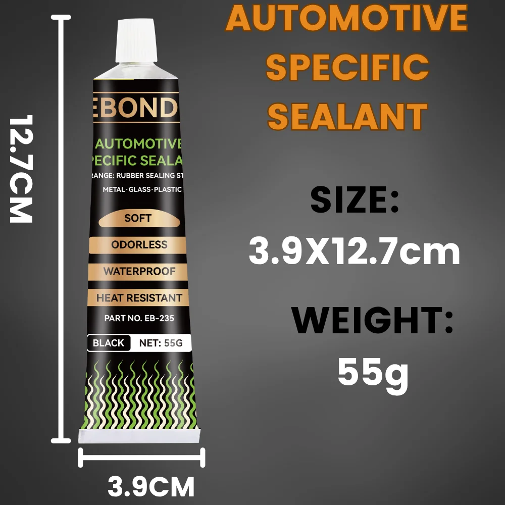 กระจกรถยนต์ทนอุณหภูมิสูง Window Sealant กาวกันน้ํากาวซีลรถยนต์สําหรับซ่อมตัวถังรถ