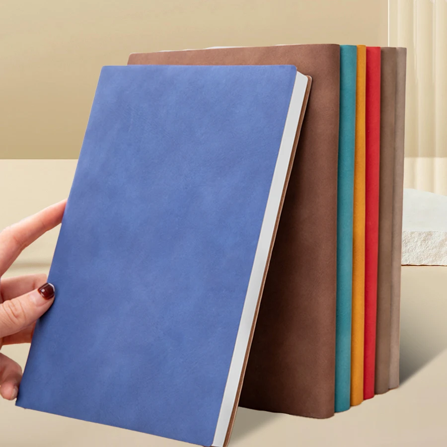 A5 mehrfarbiges großes, beliebtes großes Business-Büro-Notizbuch aus Retro-Schaffell, postgraduierte Eingangsprüfung