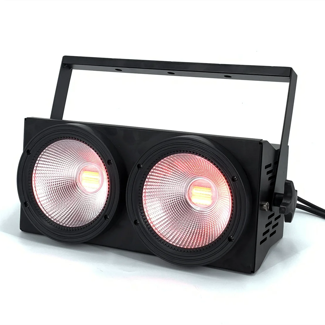 2 pièces 200W LED public Blinder lumières 2 yeux 2x100W Par Cob RGBWAUV 6in1 stroboscope faisceau de lavage éclairage de scène Dj Disco