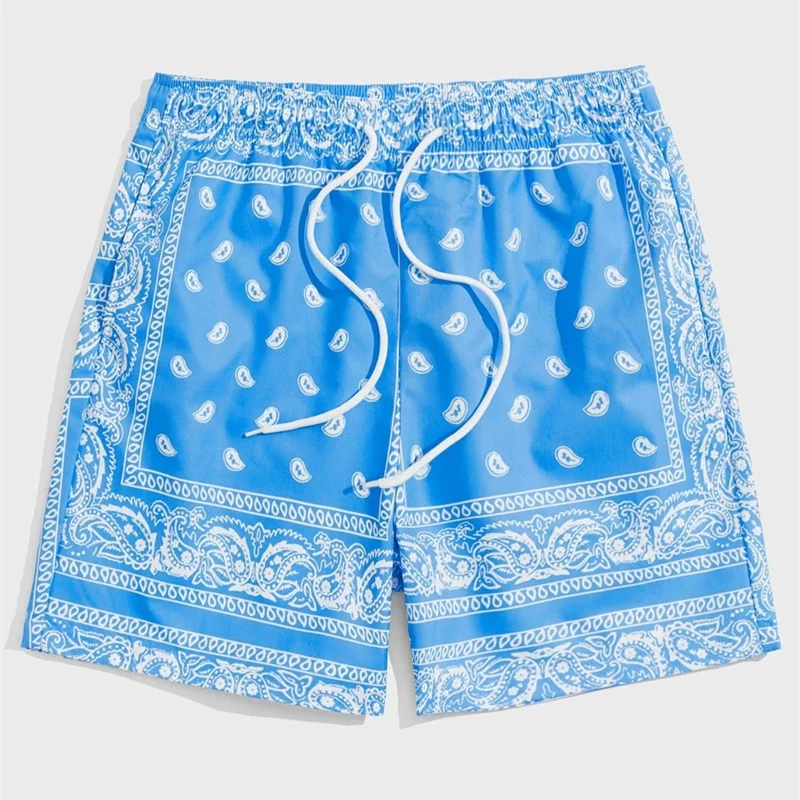 Pantalones cortos de playa con patrón de Perris clásico para hombre, pantalones cortos con cordón y estampado Retro, bañadores informales de moda Hawaii para vacaciones en el mar