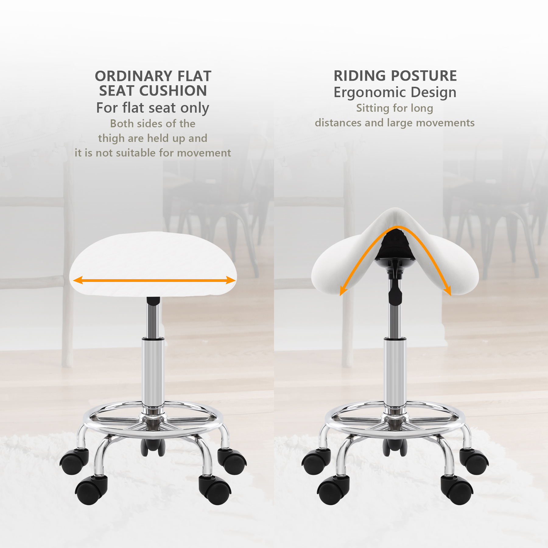 (Schiff ab EU) hydraulischer Sattels alon Hocker Massage stuhl Tattoo Gesichts Spa Büro