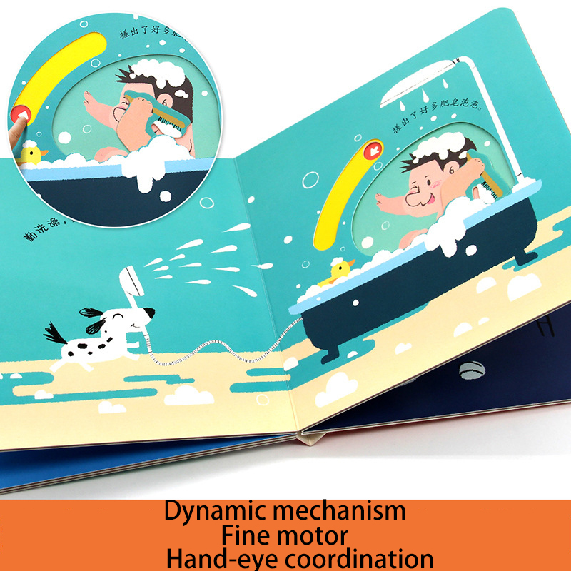 4 เล่ม/ชุดเด็กทารกการตรัสรู้จีนหนังสือภาพ 3D สามมิติหนังสือเด็กอ่านหนังสือนิ้วมือ Early Education