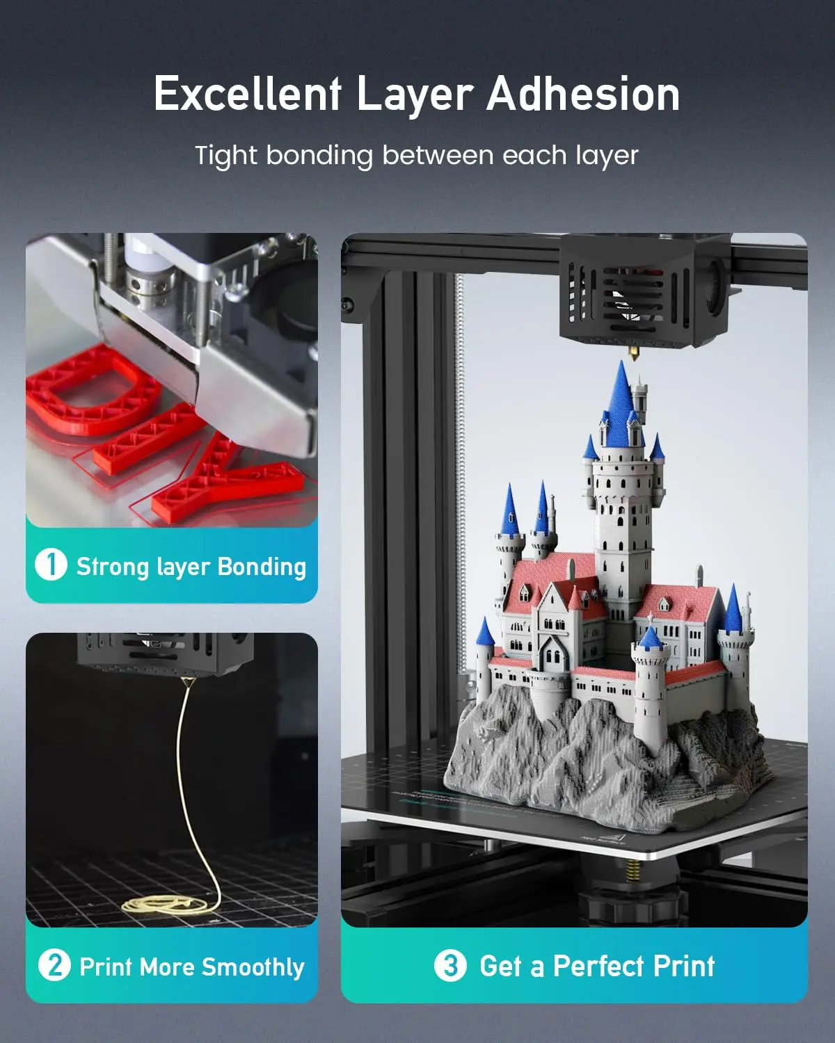 SUNLU 5KG PETG 3D Filament 1.75mm Neatly Wound High Toughness 3D Printing Spool Filament do drukarek 3D FDM Materiały Szybka wysyłka