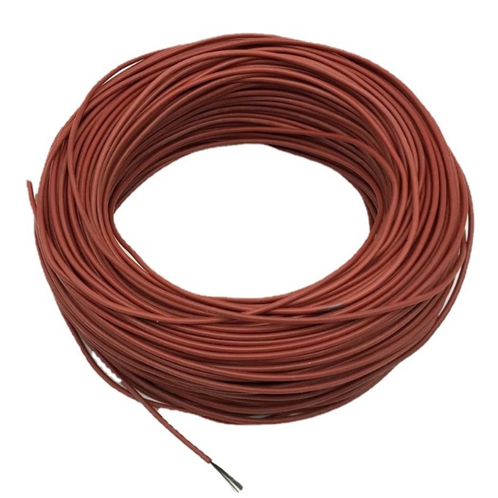 10 Tot 100 Meter 12K Vloer Warme Verwarming Kabel 33 Ohm/M Infrarood Vloerverwarming Film 220V Koolstofvezel verwarming Draden Spoel