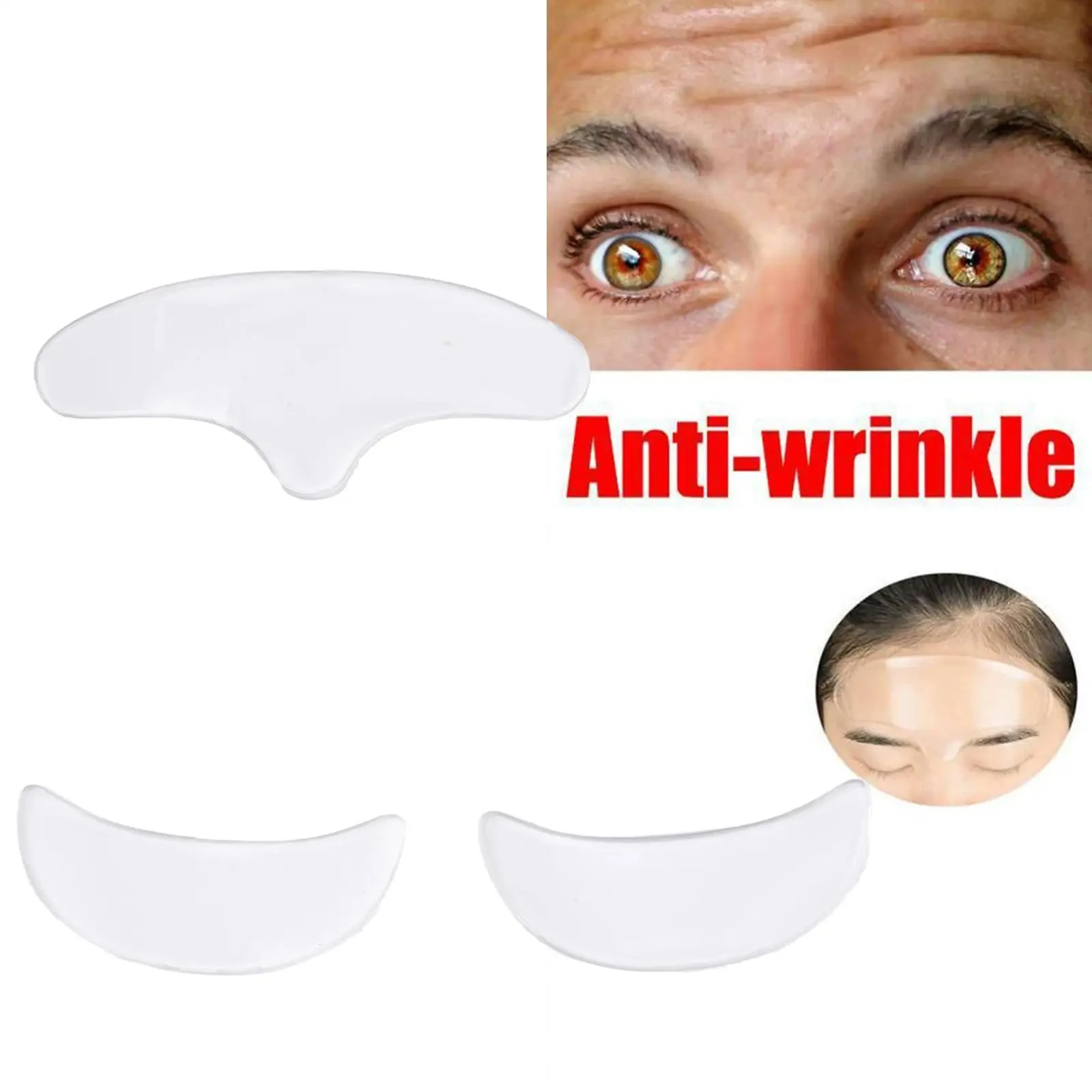 Kit antienvejecimiento para el cuidado de la frente y los ojos: parches de gel reductores de arrugas, eliminador de líneas de la frente y máscaras reafirmantes para levantar