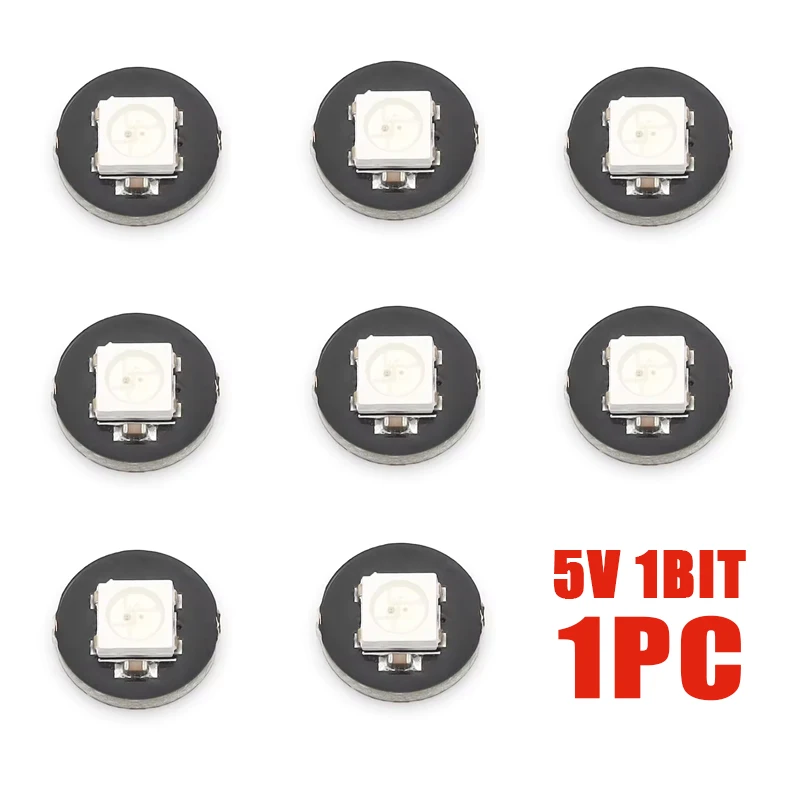 1 ชิ้น 5V 1Bit WS2812 5050 RGB LED แหวนไฟ + ไดรเวอร์ในตัวสำหรับ Arduino Diy