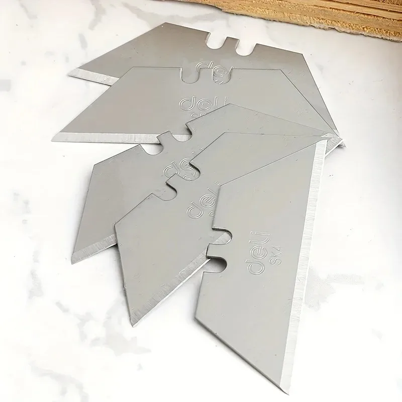 Lame per coltelli multiuso da 10 pezzi Lame per taglierina in scatola di acciaio SK4 con custodia in plastica Lame standard per la sostituzione di coltelli multiuso
