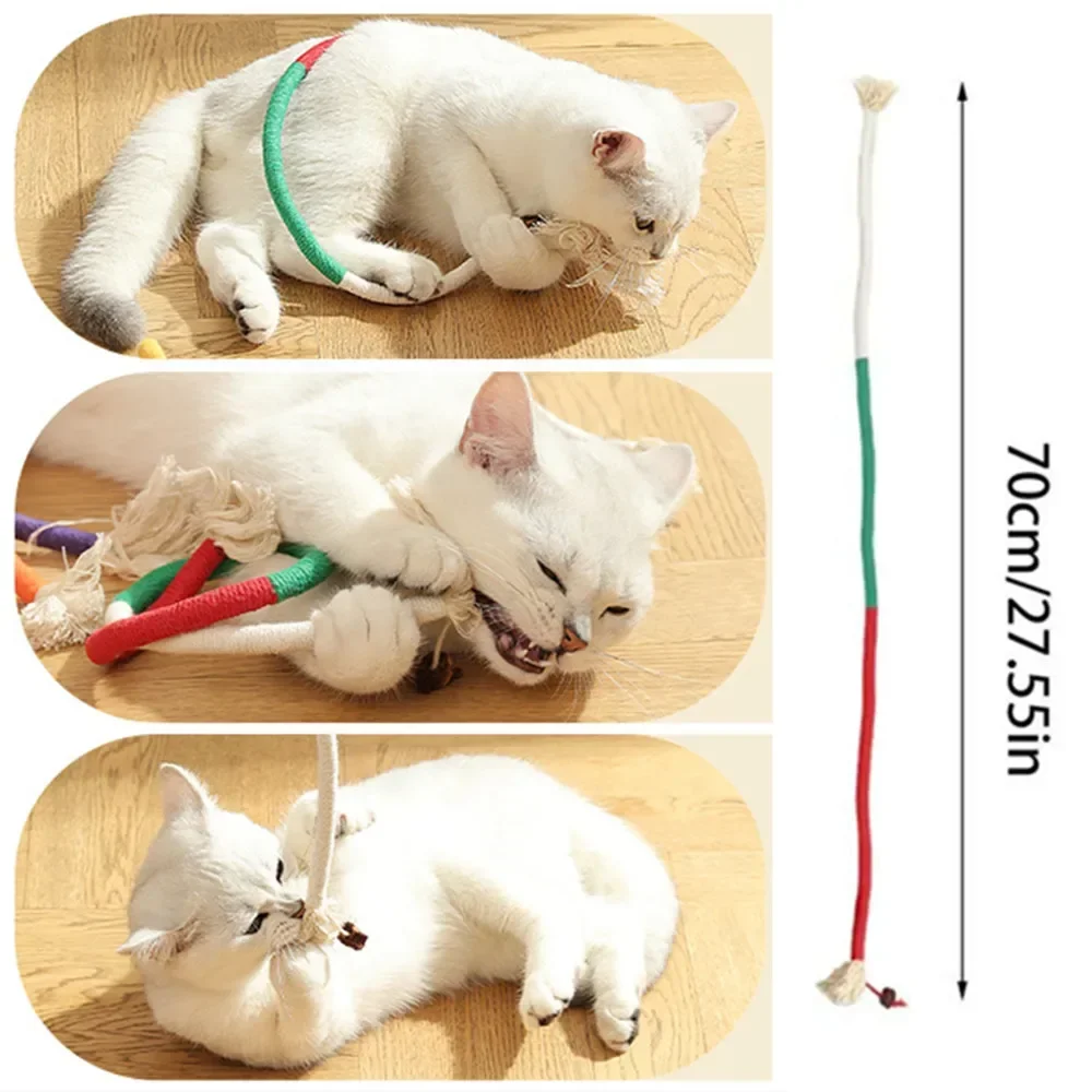 고양이 장난감 대화 형 어금니 코튼 로프 장난감 Silvervine 고양이 티저 장난감 깨끗한 입 새끼 고양이 놀이 장난감 애완 동물 용품 액세서리