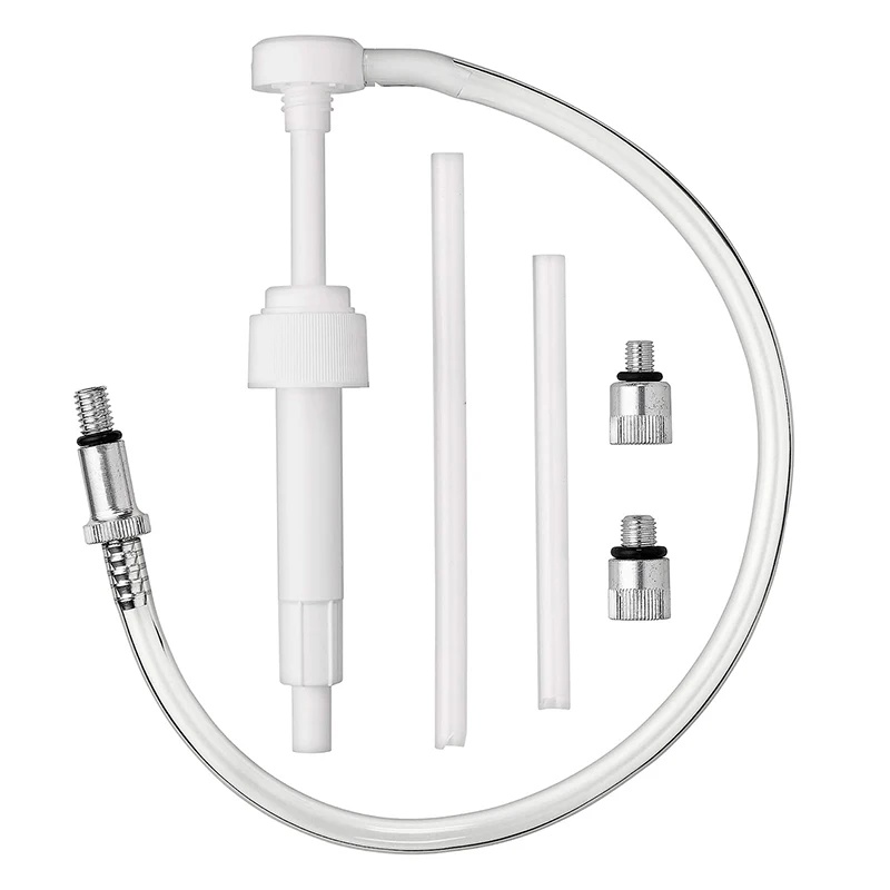 Lower Unit Gear Oil Pump for Standard Quart Bottles Includes 3/8 Inch Swivel 8mm 10mm Adapters Fit Most Boat Outboard Motors
