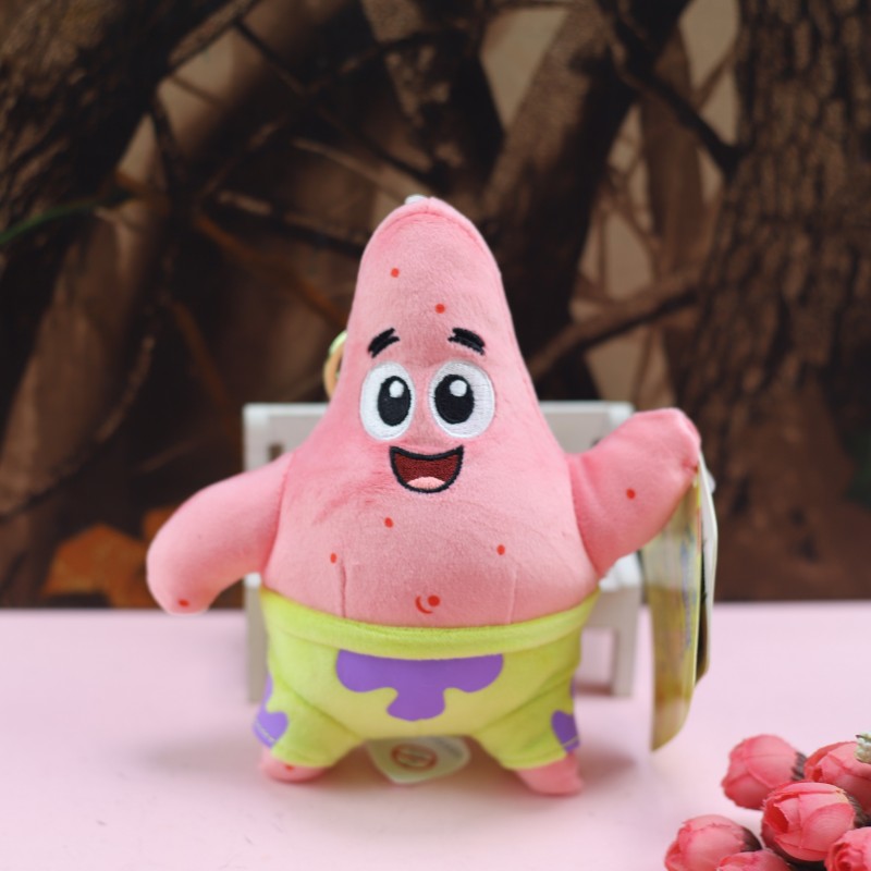 Anime Bob Esponja Calça Quadrada Patrick Star Squidward Eugene H. Krabs Gary Brinquedo de pelúcia pingente chaveiro presente de aniversário para criança