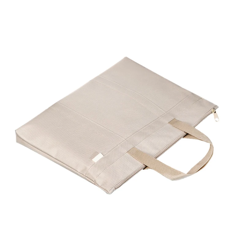 Thickened Large Capacity Oxford Cloth Canvas Briefcase Customizable Conference Document Bag Zipper Handbag Business File Bag
