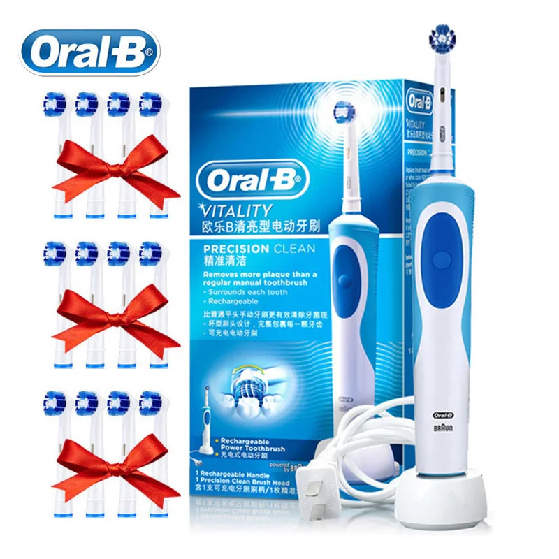 Oral B 2D Quay Bàn Chải Đánh Răng Điện Sức Sống Vệ Sinh Hàng Ngày Sạc Cảm Ứng Sạc Thông Minh Quà Tặng Bàn Chải Đánh Răng Đầu Bàn Chải