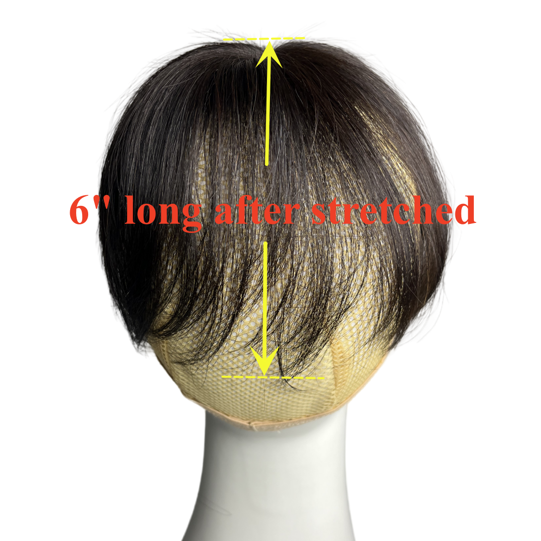 Накладные пряди из натуральных волос, 8 х1 см, 6 дюймов