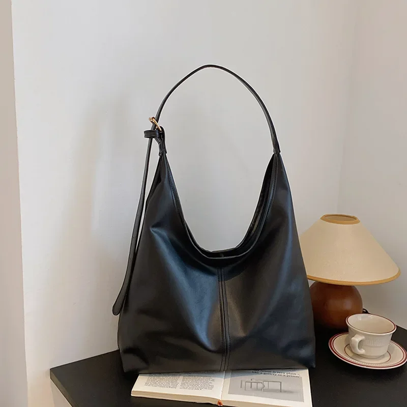 Nowa torba typu tote, list przewozowy, torba na ramię, damska torba, retro, prosta, duża torba, torba typu tote.
