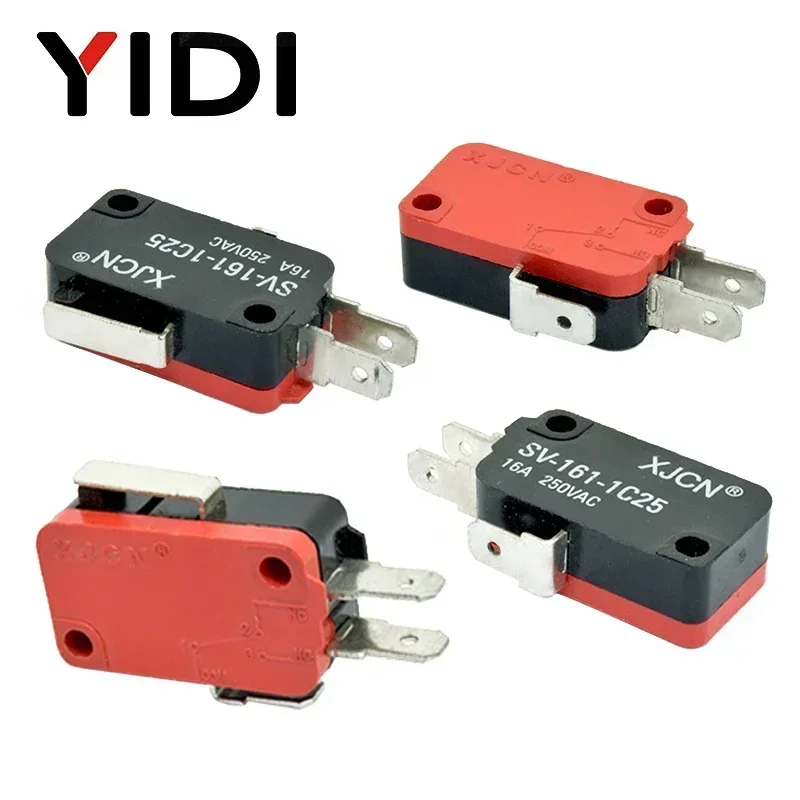 V-15 V-151 V-152 V-153 V-154 V-155 V-156-1C25 Micro Switch 16A 250VAC SPDT Nhất Thời Du Lịch Hạn Chế Công Tắc 1NO1NC Lever Con Lăn