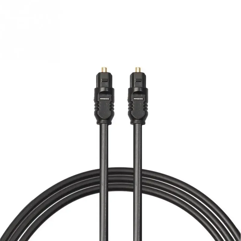 Yq novo cabo banhado a ouro spdif md dvd de alta qualidade 1m 1.5m 2m 3m 5m para toslink cabo de áudio óptico digital banhado a ouro