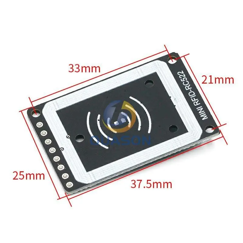 MINI módulo RFID RC522 Kits S50 13,56 Mhz 6cm con etiquetas SPI Write & Read para arduino 2560