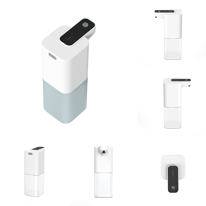 Dispensador automático de jabón con sensor infrarrojo, desinfectante de manos de espuma, recargable por USB, dispensador de jabón de manos para baños domésticos