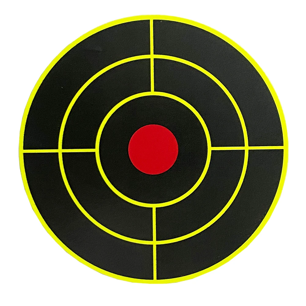 Echte Kleur-Impact Sticker Doelen 3 Inch 4 Inch 20 100 200 250 Tellingen Pak Zwart In Gele 5310