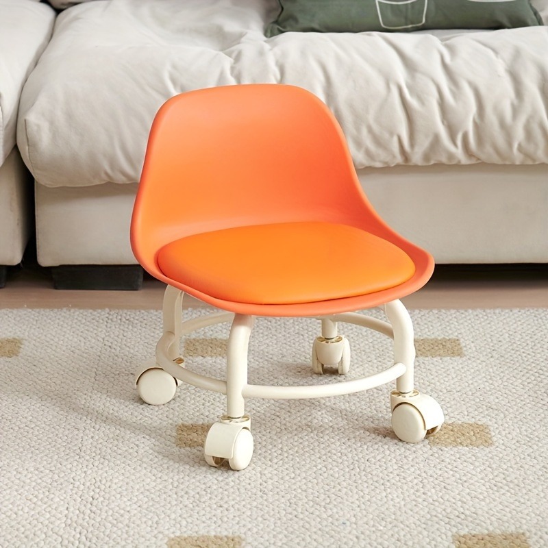 Household round stool, thickened small chair, plastic round stool, modern and simple high stool, dining table stool, stackable