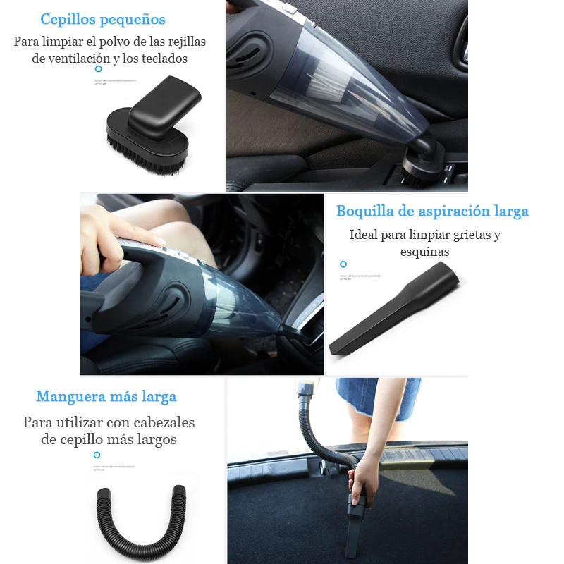 Aspirateur à main sans fil, aspiration cyclonique puissante, Portable, Rechargeable, Charge rapide, pour poils d'animaux à la maison